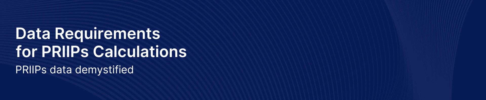 Priips Data Demystified