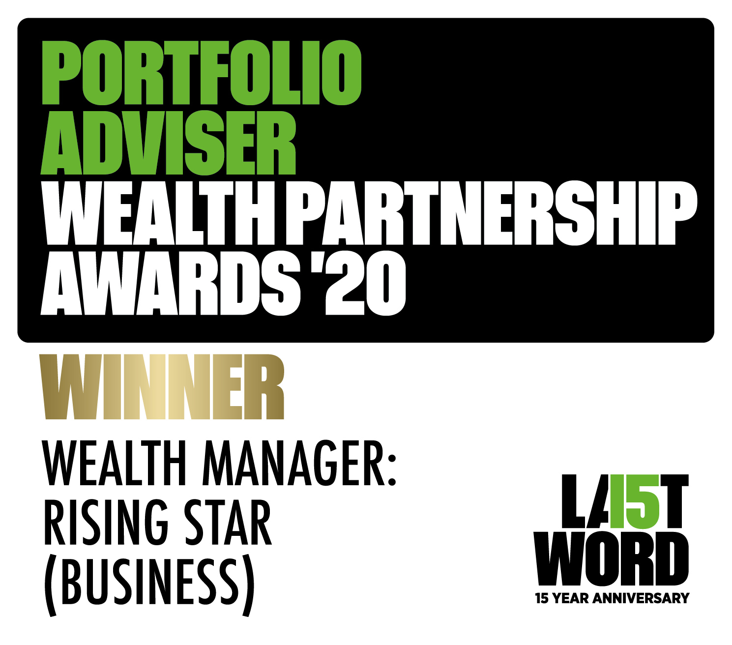 Portfolio Adviser Wealth Partnership Awards 2020)