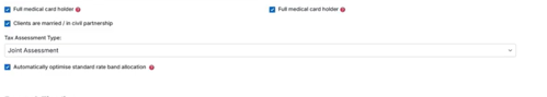 Flag full medical card status